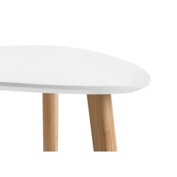 Журнальный стол JYSK Taps, 40x40x40 см, бамбук/МДФ, белый/коричневый Журнальный стол JYSK Taps, 40x40x40 см, бамбук/МДФ, белый/коричневый