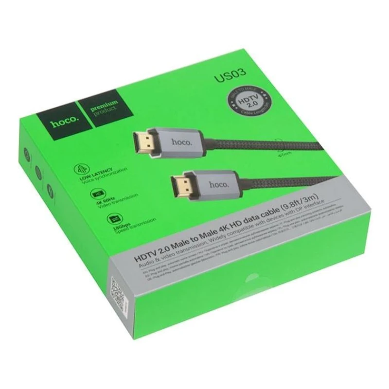 HDMI кабель Hoco US03 3 м HDMI кабель Hoco US03 3 м
