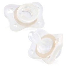 Əmziklər dəsti Chicco Physio Forma Mini Soft, 2-6 ay, silikon, 2 əd, şəffaf