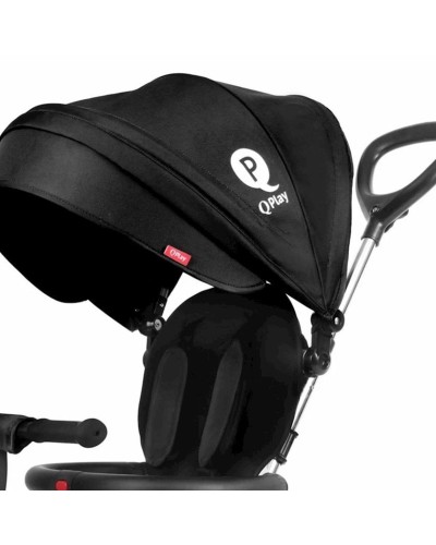 Üçtəkərli uşaq velosipedi Qplay Rito Rubber S380-10 Qara