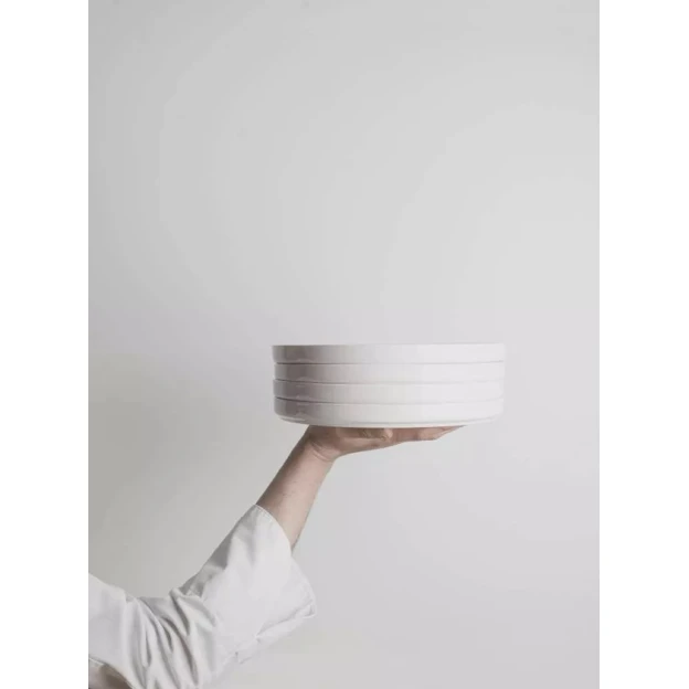 Тарелка ID-Fine Transparan Stolt, фарфор, белая, 25.5 см