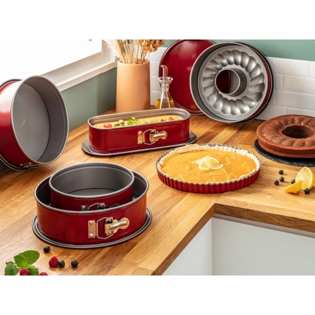 Форма для запекания Tefal Delibake, сталь, красная, 25 см