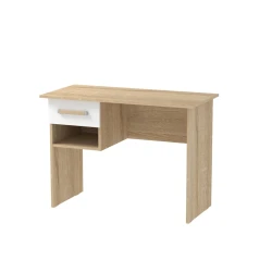 Письменный стол Letta 75x50x104 см, 2 полки, ЛДСП, коричневый