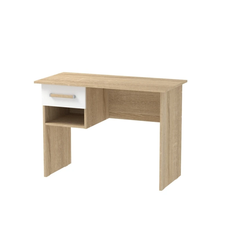 Письменный стол Letta 75x50x104 см, 2 полки, ЛДСП, коричневый Письменный стол Letta 75x50x104 см, 2 полки, ЛДСП, коричневый