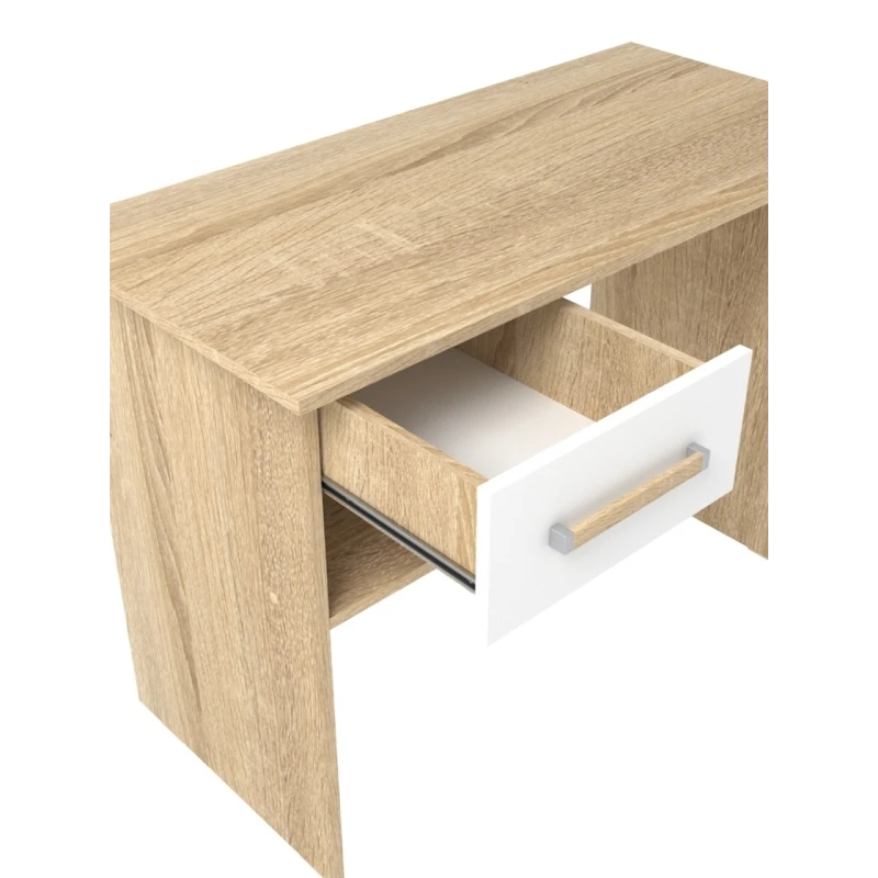 Письменный стол Letta 75x50x104 см, 2 полки, ЛДСП, коричневый Письменный стол Letta 75x50x104 см, 2 полки, ЛДСП, коричневый