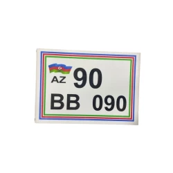 Velosiped nömrəsi 90-BB-090, plastik, 10x15 sm