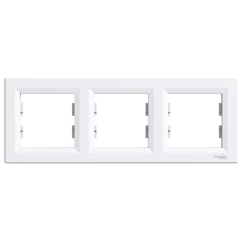 Рамка Schneider Asfora horizontal 3 gang frame, White (EPH5800321)