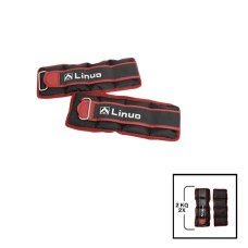 Əllər və ayaqlar üçün yük Gymnic Linuo 202022000086, qırmızı, 2 əd x 2 kq
