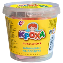 Глина для лепки Луч Кроха, 4 цвета