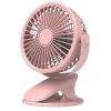 Портативный вентилятор, розовый