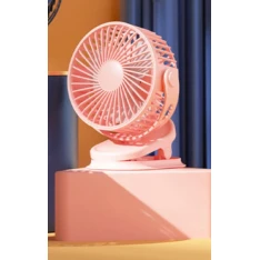 Портативный вентилятор, розовый