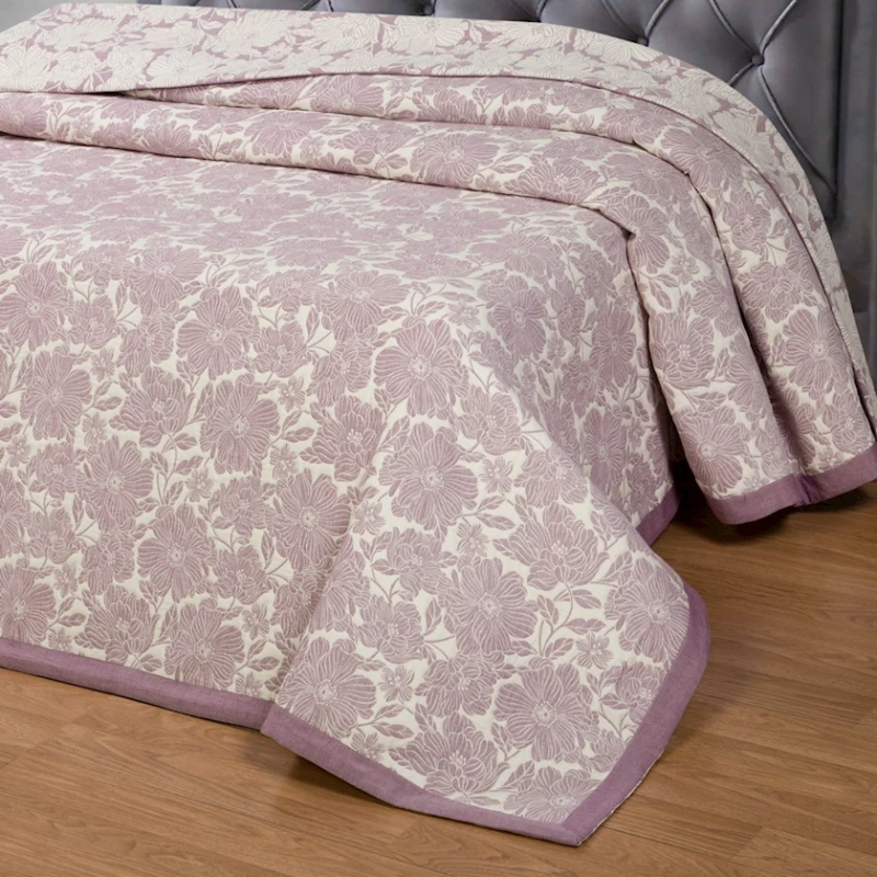 Örtük Артпостель Танец Цветов, 240x235 sm, ikinəfərlik, jakkard/pambıq, bənövşəyi