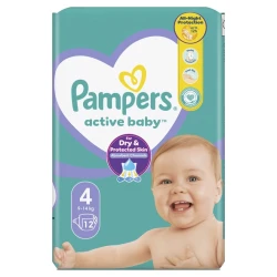 Детские подгузники Pampers Active Baby-Dry 4 9-14 кг 12 шт