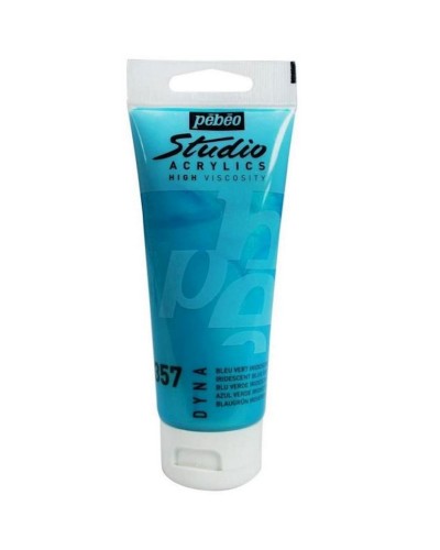 Akril boya Pebeo Studio Acrylics Dyna Iridescent Blue Green, iridentsent mavi-yaşıl, 100 ml