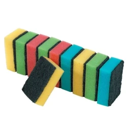 Набор губок JYSK Kaluka 10 шт, 6x8x3 см, Разноцветный Набор губок JYSK Kaluka 10 шт, 6x8x3 см, Разноцветный