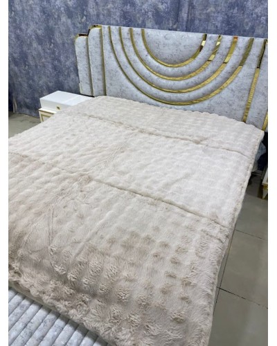 Pled-örtük MiraNova LQ-099, 210×230 sm, bambuk, krem