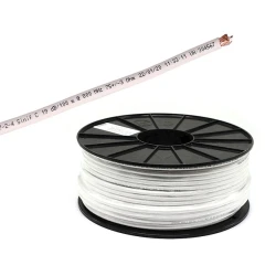 ТВ кабель Borsan BR-16922-2 CU RG6/U6, 100 м, белый ТВ кабель Borsan BR-16922-2 CU RG6/U6, 100 м, белый