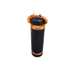 Боксерская груша 252526, искусственная кожа, черная, 120 см