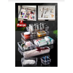 Органайзер для ящика SH37, 7 отделений, прозрачный Органайзер для ящика SH37, 7 отделений, прозрачный