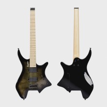 Elektrogitara yarı çanaq, alov ağcaqayın kaplama, şəffaf mavi/şəffaf qırmızı - K-S11