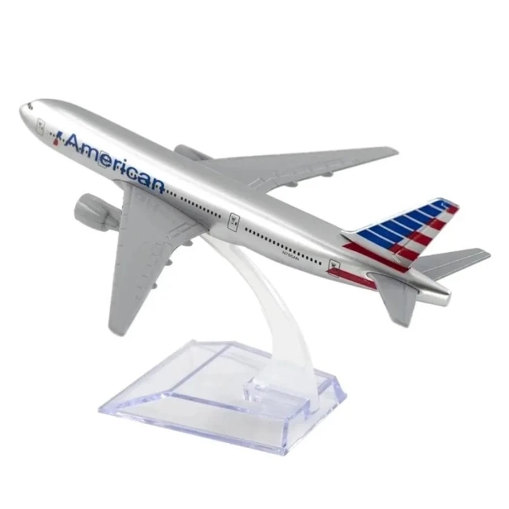 Коллекционная фигурка Aircraft Model American Airlines Boeing 777, 15x14.5x8 см, железо/пластик