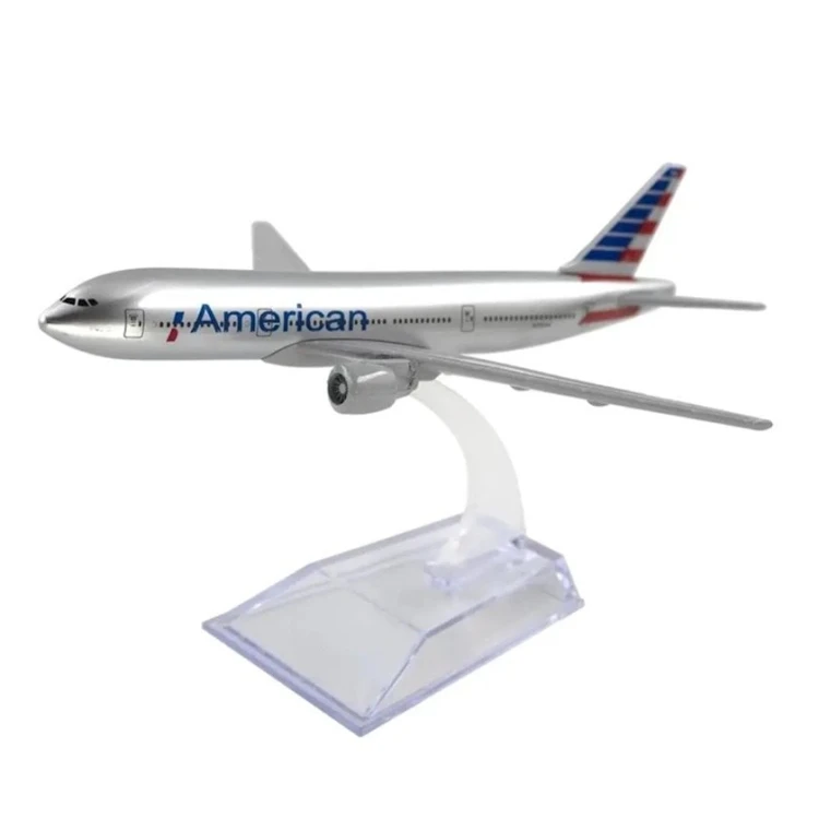 Коллекционная фигурка Aircraft Model American Airlines Boeing 777, 15x14.5x8 см, железо/пластик