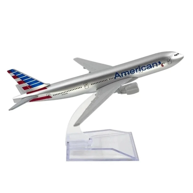 Коллекционная фигурка Aircraft Model American Airlines Boeing 777, 15x14.5x8 см, железо/пластик