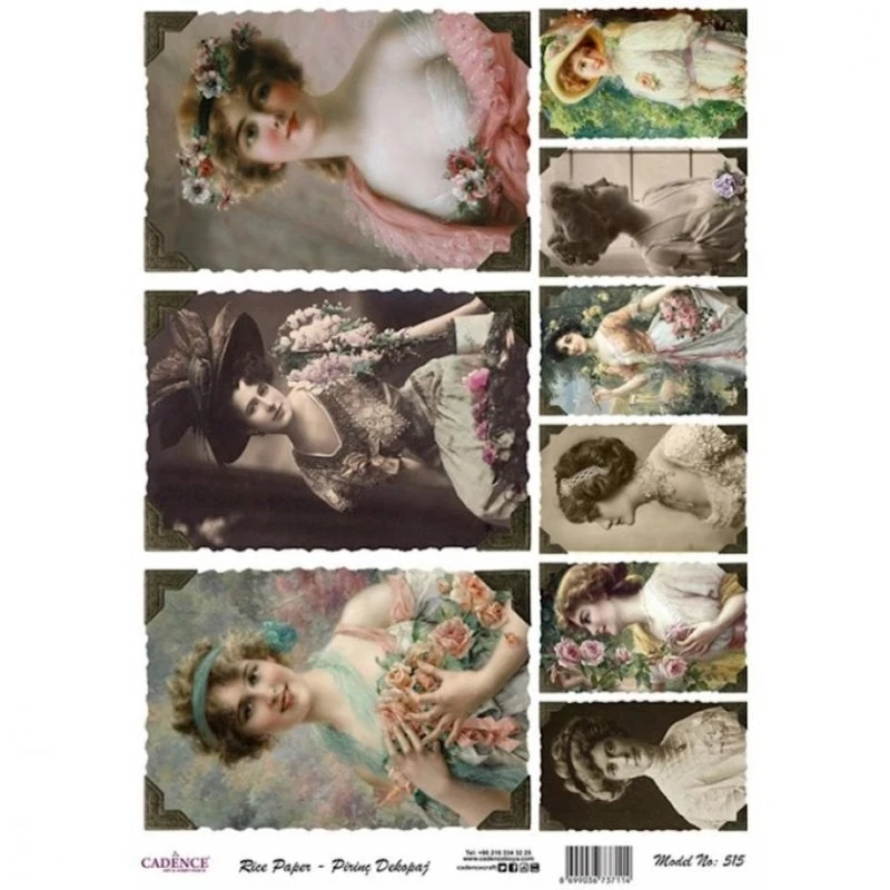 Dekupaj üçün düyü kağızı Cadence - 515
