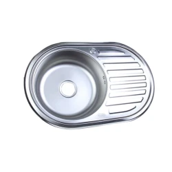 Кухонная мойка U-04, 18 см, серебристая