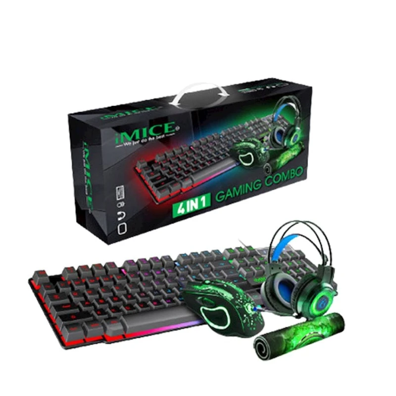 Комплект (клавиатура+мышь+гарнитура+коврик) GK-490 Gaming combo 4in1 Комплект (клавиатура+мышь+гарнитура+коврик) GK-490 Gaming combo 4in1