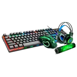 Комплект (клавиатура+мышь+гарнитура+коврик) GK-490 Gaming combo 4in1 Комплект (клавиатура+мышь+гарнитура+коврик) GK-490 Gaming combo 4in1