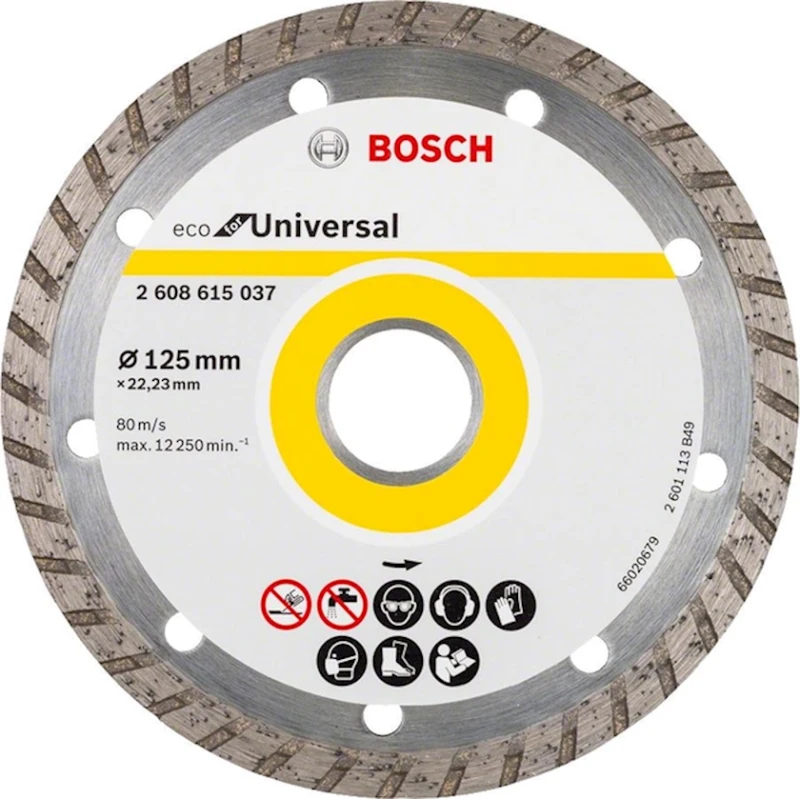 Алмазные отрезной диски Bosch Turbo 125x22.23 мм Алмазные отрезной диски Bosch Turbo 125x22.23 мм