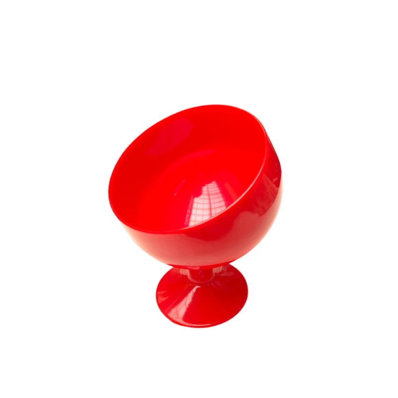 Креманка 9x12 см, пластик, красная Креманка 9x12 см, пластик, красная