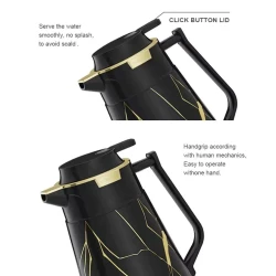 Термос Sunlife, металл, черный, 1 л