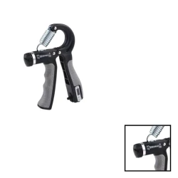 Эспандер кистевой Gymnic, с счетчиком, 16x9 см, черный, 60 кг Эспандер кистевой Gymnic, с счетчиком, 16x9 см, черный, 60 кг