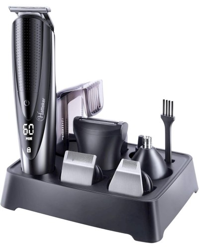 Saç kəsimi dəsti Hatteker H5IN1B001 Silver/Black