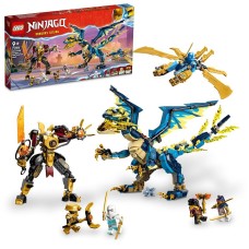 Konstruktor LEGO Ninjago Elemental Dragon vs. The Empress Mech 71796, 9+ yaş, 1038 hissə