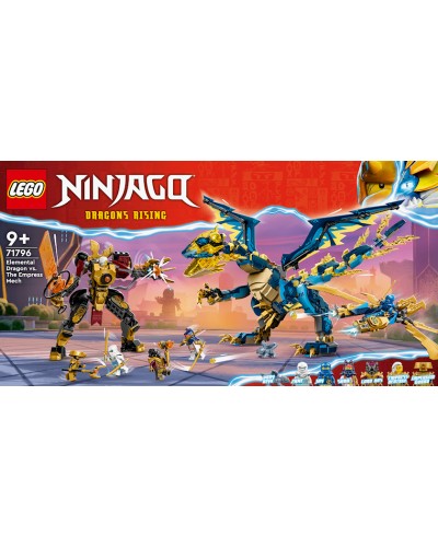 Konstruktor LEGO Ninjago Elemental Dragon vs. The Empress Mech 71796, 9+ yaş, 1038 hissə