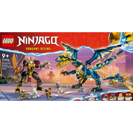 Конструктор LEGO Ninjago Elemental Dragon vs. The Empress Mech 71796, 9+ лет, 1038 элементов