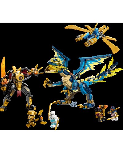 Konstruktor LEGO Ninjago Elemental Dragon vs. The Empress Mech 71796, 9+ yaş, 1038 hissə