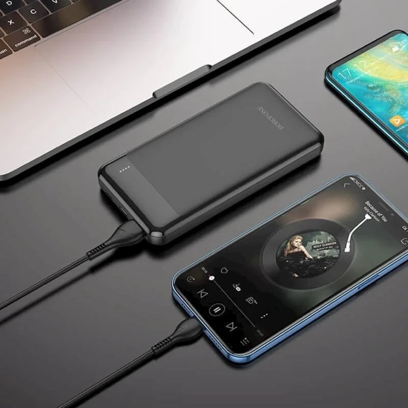 Xarici akkumulyator Borofone BJ19 10000 mAh, Qara