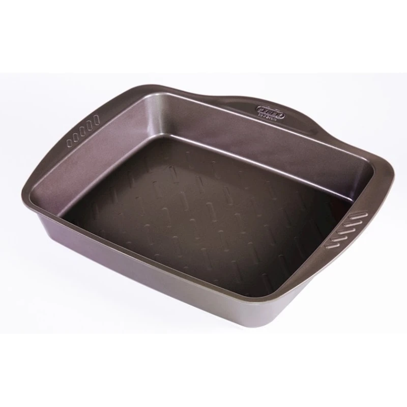 Противень Pyrex Asimetria AS25RR0/7646, 25x20 см, прямоугольник, сталь/антипригарное, коричневый Противень Pyrex Asimetria AS25RR0/7646, 25x20 см, прямоугольник, сталь/антипригарное, коричневый