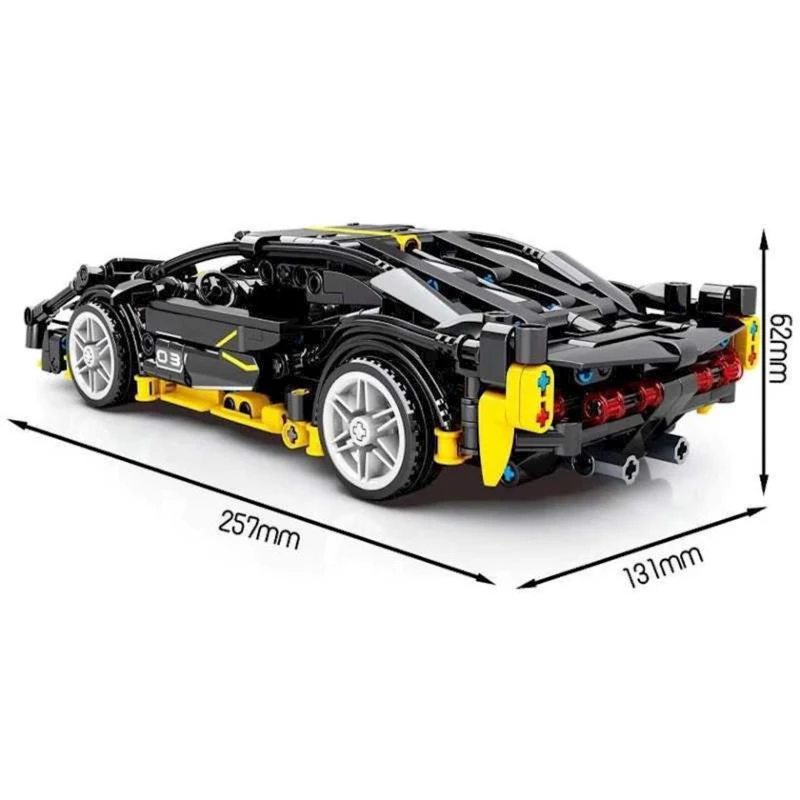 Qurma model Senco Lamborghini Sian Sportcar sarı, 584 hissə Qurma model Senco Lamborghini Sian Sportcar sarı, 584 hissə