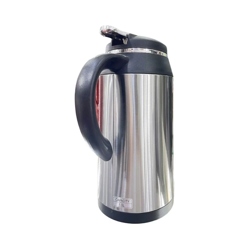 Termos ZTW-T12, şüşə/metal, boz, 1600 ml