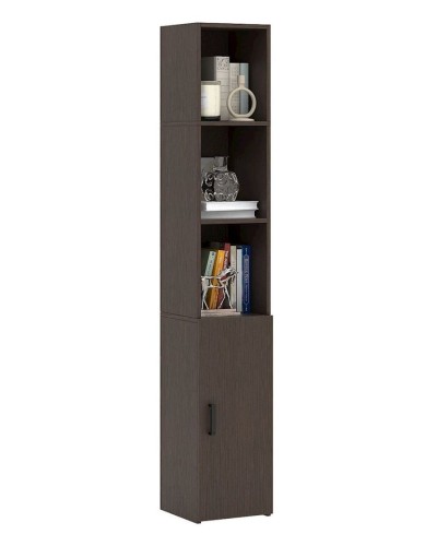 Stellaj 3563_StellajBookVenge, 178х30х30 sm, LDSP, qəhvəyi