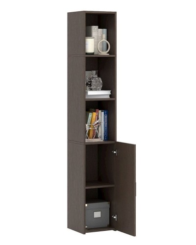 Stellaj 3563_StellajBookVenge, 178х30х30 sm, LDSP, qəhvəyi