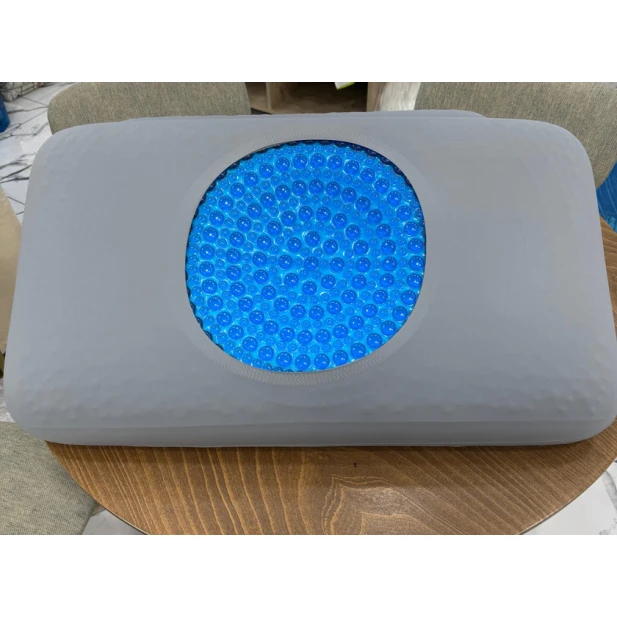 Подушка с гелевым наполнителем, синяя