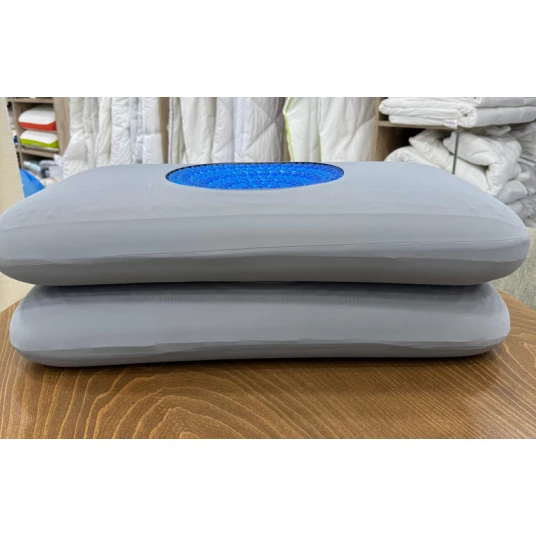 Подушка с гелевым наполнителем, синяя