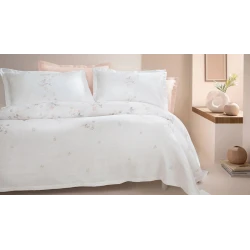 Комплект постельного белья Yataş Ember, пике 160x220 см, простыня 100x200x36 см, наволочка 50x70 см, односпальный, хлопок, белый