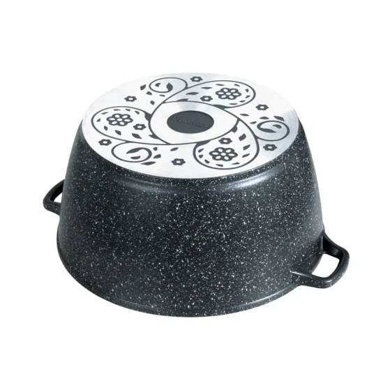 Кастрюля Горница, алюминий, черная, 8 л Кастрюля Горница, алюминий, черная, 8 л